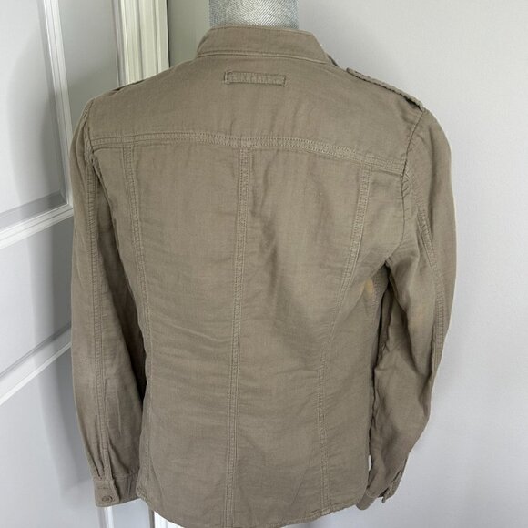 Banana Republic Army Green Women's Button Down Shirt/Jacket Size M EUC - Picture 3 of 3